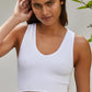 Seamless V-Neck Crop Basic Tank