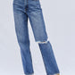 High Rise Straight Jeans