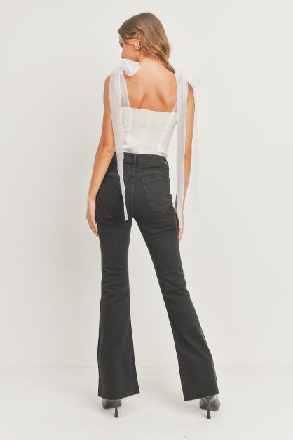 High Rise Vintage Skinny Flare Jeans