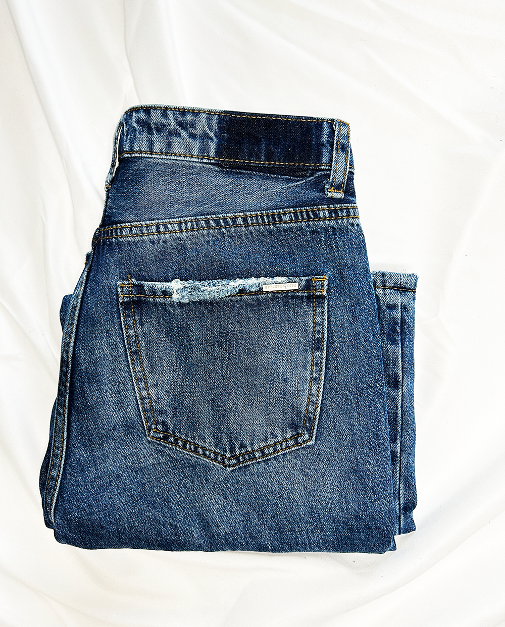 High Rise Straight Jeans